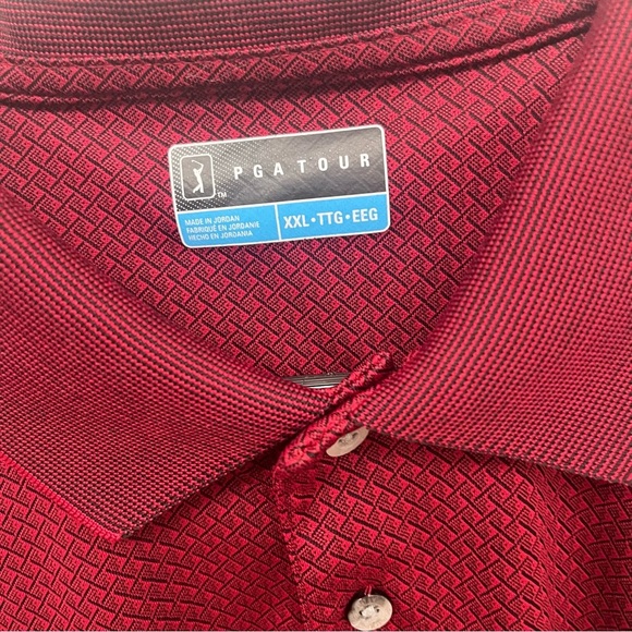 PGA Tour Men's Red Golf Polo Size XXL - Picture 3 of 6